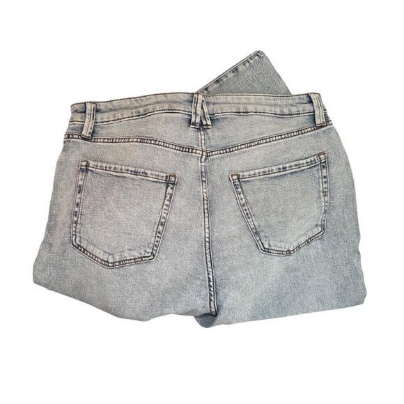 LC Lauren Conrad Womens Super High Rise Raw Hem Wide Leg Jeans Sz 10 New - Picture 5 of 12